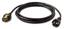 Опция для ИБП APC Power Cord, Locking C19 to CEE/7 Schuko, 3.0m AP8755