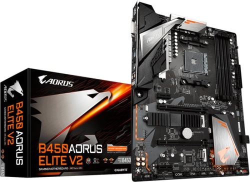 Мат. плата SocketAM4 GIGABYTE B450 AORUS ELITE V2 фото 4