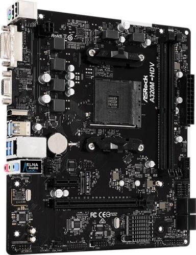 Мат. плата SocketAM4 ASRock A320M-HDV R3.0 фото 3