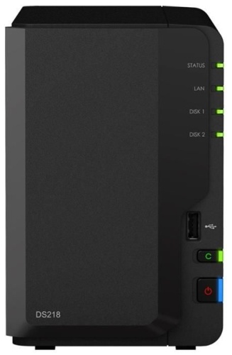 Сетевое хранилище данных (NAS) Synology DS218 фото 2