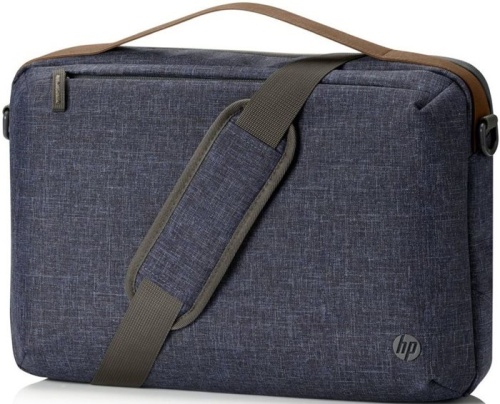 Сумка для ноутбука Hewlett Packard RENEW Topload синий/коричневый пластик (1A218AA) Сумка для ноутбука Hewlett Packard RENEW Topload синий/коричневый пластик (1A218AA)