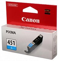 Оригинальный струйный картридж Canon CLI-451C Cyan 6524B001