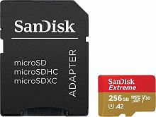 Карта памяти micro SDXC SanDisk 256Gb Extreme SDSQXA1-256G-GN6MA