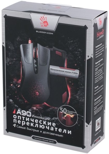 Мышь A4Tech Bloody A90 черный A90 BLACK фото 8