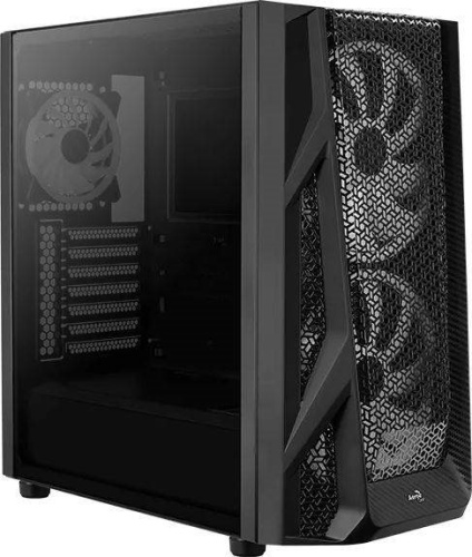 Корпус Miditower Aerocool AirHawk Duo-G-BK-v1 черный ACCM-PB19033.11 фото 4