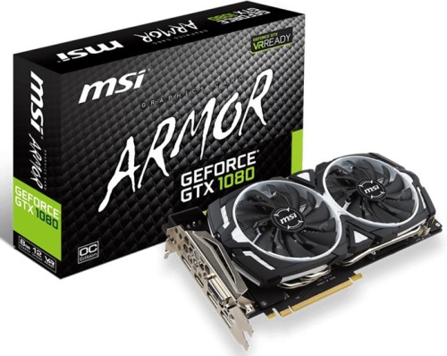 Видеокарта PCI-E MSI 8192Мб GeForce GTX 1080 ARMOR 8G фото 4