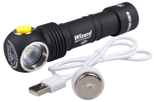 Фонарь Armytek Wizard Magnet USB XP-L (тёплый свет)+18650 Li-Ion F05401SW фото 4
