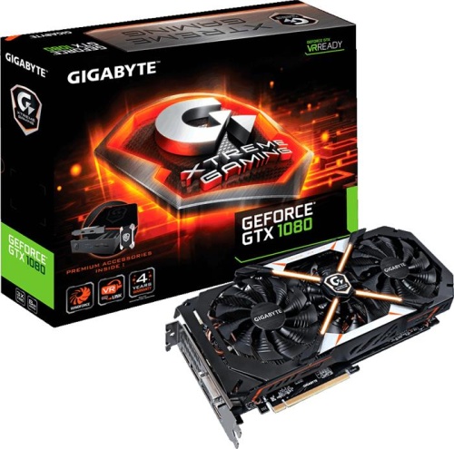 Видеокарта PCI-E GIGABYTE 8192Mb WindForce Stack 3X Premium Pack GV-N1080XTREME-8GD-PP фото 7