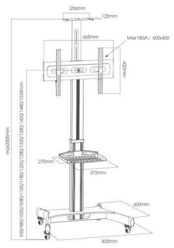 Подставка ARM MEDIA PT-STAND-11 black фото 8