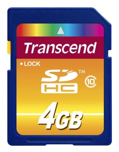 Карта памяти SDHC Transcend 4ГБ TS4GSDHC10