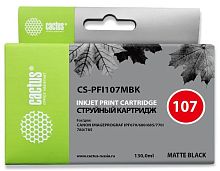 Картридж струйный совместимый Cactus CS-PFI107MBK черный матовый