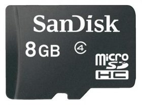   Micro SDHC SanDisk 8 Mobile SDSDQM-008G-B35