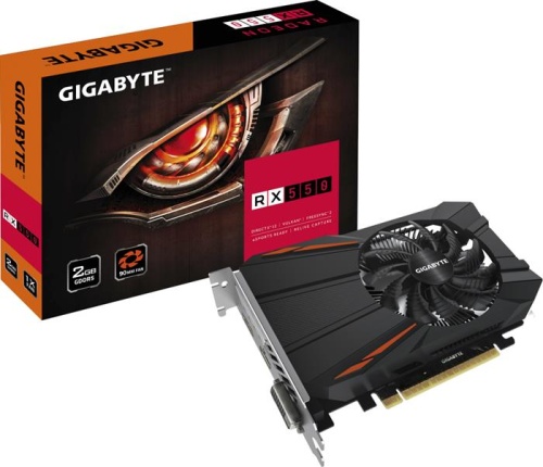 Видеокарта PCI-E GIGABYTE 2048МБ Radeon RX 550 D5 2G GV-RX550D5-2GD фото 2