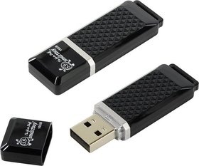  USB flash Smart Buy 16Gb Quartz Black USB 2.0 (SB16GBQZ-K)