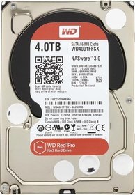   SATA HDD Western Digital 4000 WD4001FFSX Red PRO for NAS