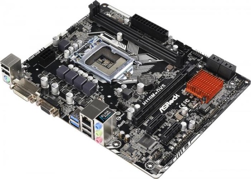 Мат. плата Socket1151 ASRock H110M-DVS R2.0 фото 2