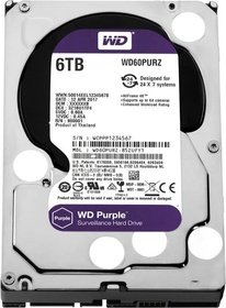   SATA HDD Western Digital 6000Gb Purple (DV&NVR) WD60PURZ