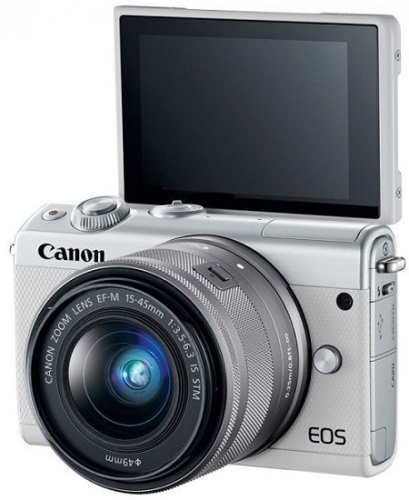 Цифровой фотоаппарат Canon EOS M100 белый 2210C012 фото 4