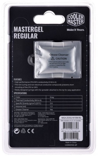 Термопаста Cooler Master MasterGel Regular MGX-ZOSG-N15M-R2 фото 4 Термопаста Cooler Master MasterGel Regular MGX-ZOSG-N15M-R2 фото 4
