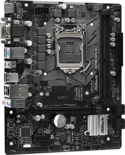 Мат. плата Socket1200 ASRock H410M-HDV/M.2 фото 3