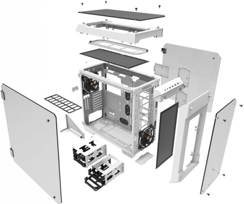 Корпус Fulltower Thermaltake View 71 TG Snow белый CA-1I7-00F6WN-00 фото 13