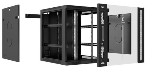 Шкаф телекоммуникационный Cabeus SH-05F-6U60/45-BK фото 4 Шкаф телекоммуникационный Cabeus SH-05F-6U60/45-BK фото 4