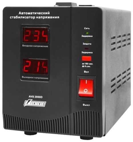 Стабилизатор напряжения Powerman 2000VA AVS-D Voltage Regulator AVS-2000DBLACK фото 2