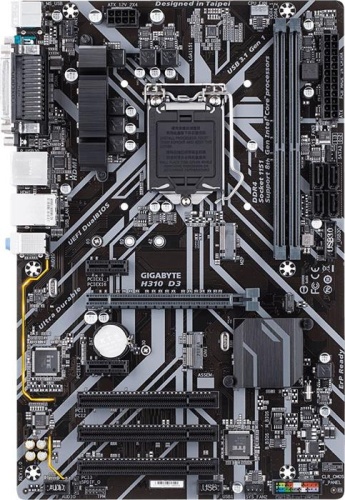 Мат. плата Socket1151v2 GIGABYTE H310 D3