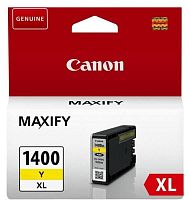 Оригинальный струйный картридж Canon PGI-1400XL Y жёлтый 9204B001