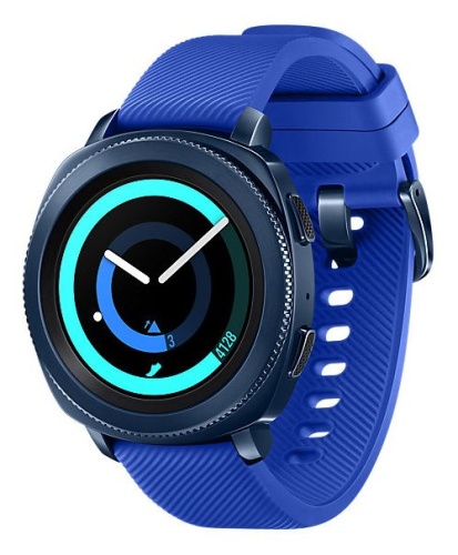 Смарт-часы Samsung Galaxy Gear Sport SM-R600NZBASER синий фото 2