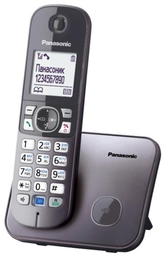 Радиотелефон Panasonic KX-TG6811RUM (серый металлик)