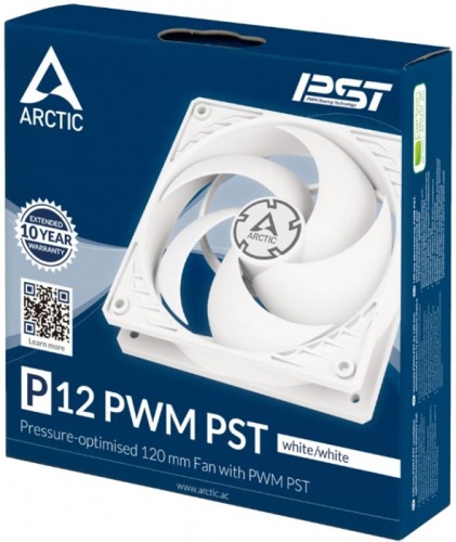 Вентилятор для корпуса Arctic Cooling P12 PWM PST (White/White)- retail (ACFAN00170A) фото 5