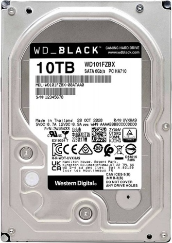 Жесткий диск SATA HDD Western Digital 10Tb WD101FZBX Black