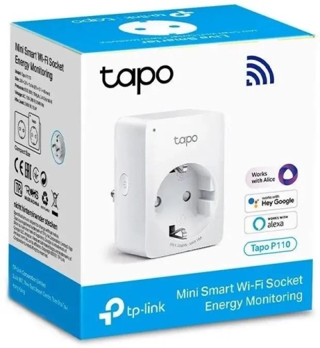 Умная розетка TP-Link TAPO P110 EU VDEBT Wi-Fi белый фото 2