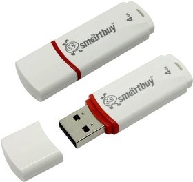  USB flash Smart Buy 4Gb Crown White (SB4GBCRW-W)