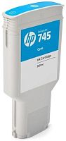 Оригинальный струйный картридж Hewlett Packard 745 300-ml Cyan F9K03A
