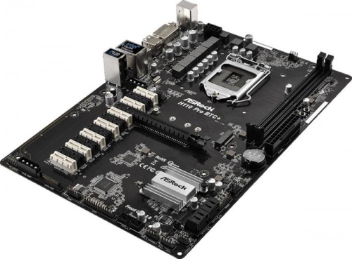 Мат. плата Socket1151 ASRock H110 Pro BTC+ фото 2