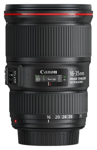 Объектив Canon EF IS USM (9518B005) 16-35мм f/4L черный фото 2