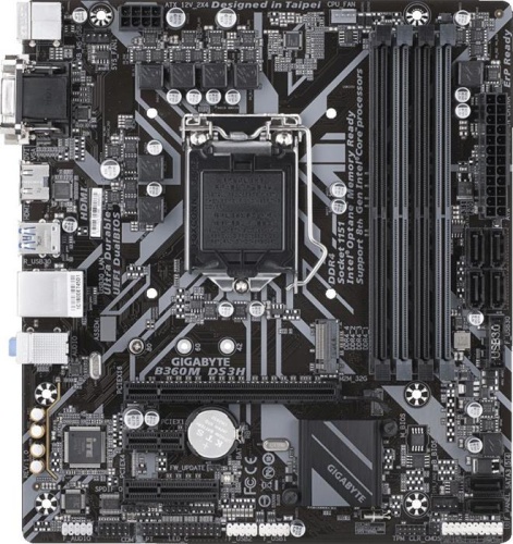 Мат. плата Socket1151 GIGABYTE B360M DS3H фото 4