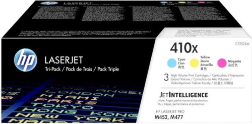 Оригинальный лазерный картридж Hewlett Packard 410X CYM Tri-Pack CF252XM