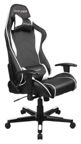 Игровое кресло DXRacer OH/FE08/NW Formula чёрно-белое фото 3 Игровое кресло DXRacer OH/FE08/NW Formula чёрно-белое фото 3