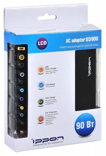 Блок питания для ноутбука Ippon SD90U 90W SD90U BLACK фото 7