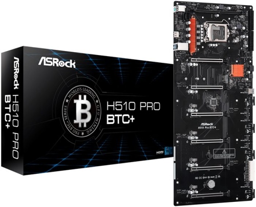 Мат. плата Socket1200 ASRock H510 PRO BTC+ фото 4