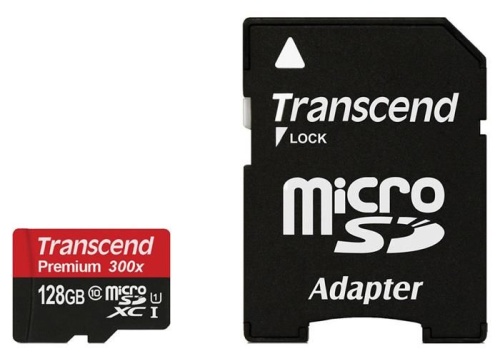 Карта памяти micro SDXC Transcend 128GB TS128GUSDU1