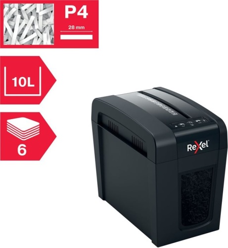 Уничтожитель бумаг (шредер) Rexel Secure X6-SL EU черный 2020125EU фото 5