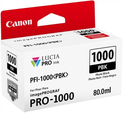 Оригинальный струйный картридж Canon PFI-1000 PBK 0546C001