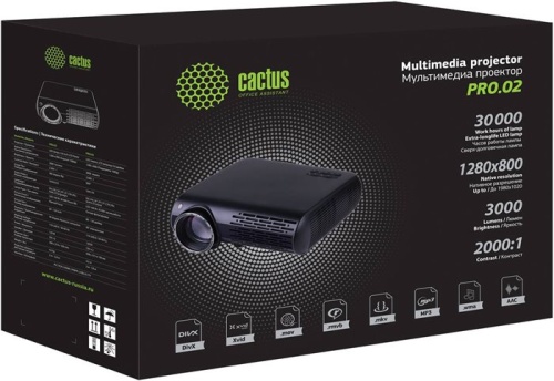Проектор Cactus CS-PRO.02B.WXGA-W фото 4