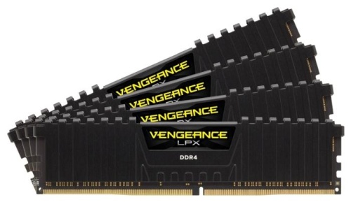 Модуль памяти DDR4 Corsair 16GB Kit 4x4Gb CMK16GX4M4A2400C14B