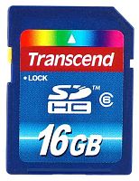 Карта памяти SDHC Transcend 16ГБ TS16GSDHC6