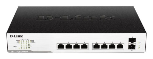 Коммутатор PoE D-Link DGS-1100-10MPP